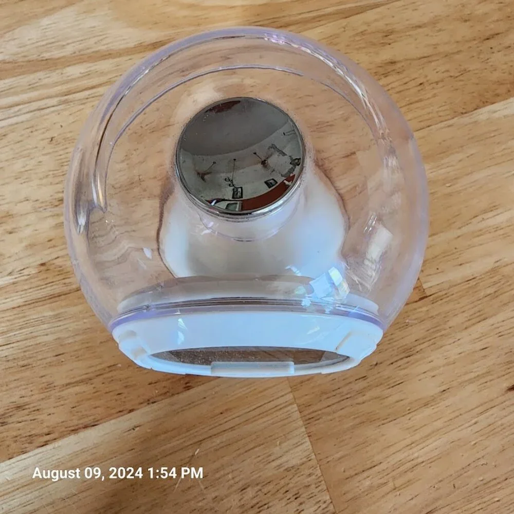 Timex Indiglo VTG Night-Light Round Clock Soothing Sounds Works Incl Batteries
